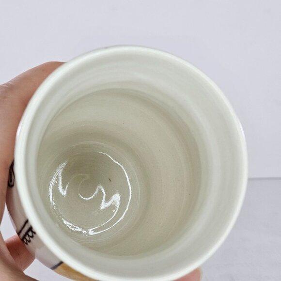 Hope + Mary Miniature Woodland Gold Vase With Fox Design & Gold Stripes - Picture 7 of 8